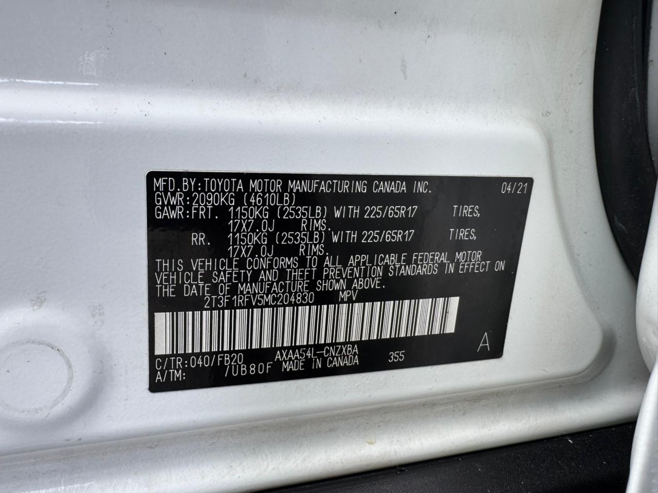 Toyota Rav4 LE Plus 2021 — foto 9